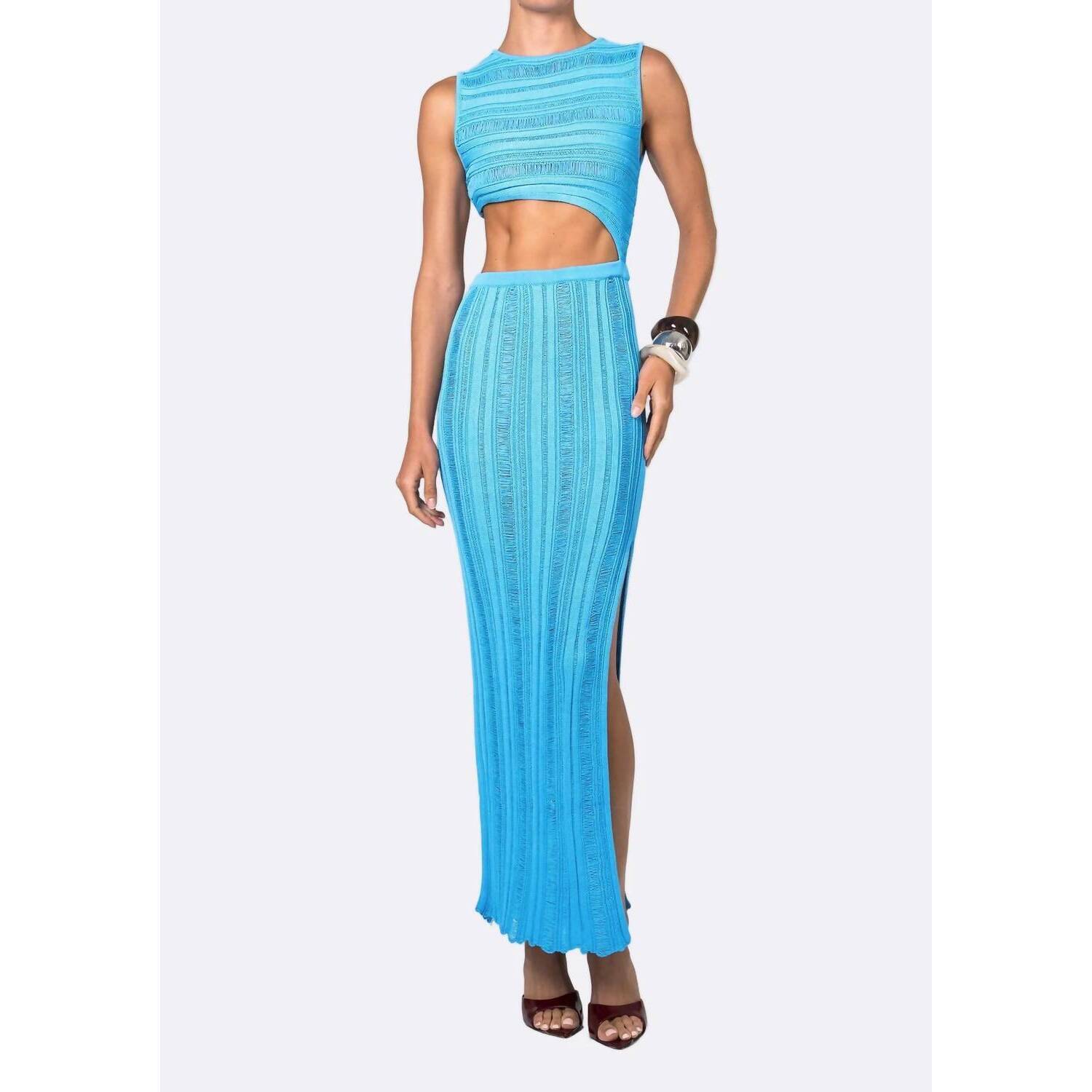 New Nonchalant Label Oriana Maxi Dress In Azure